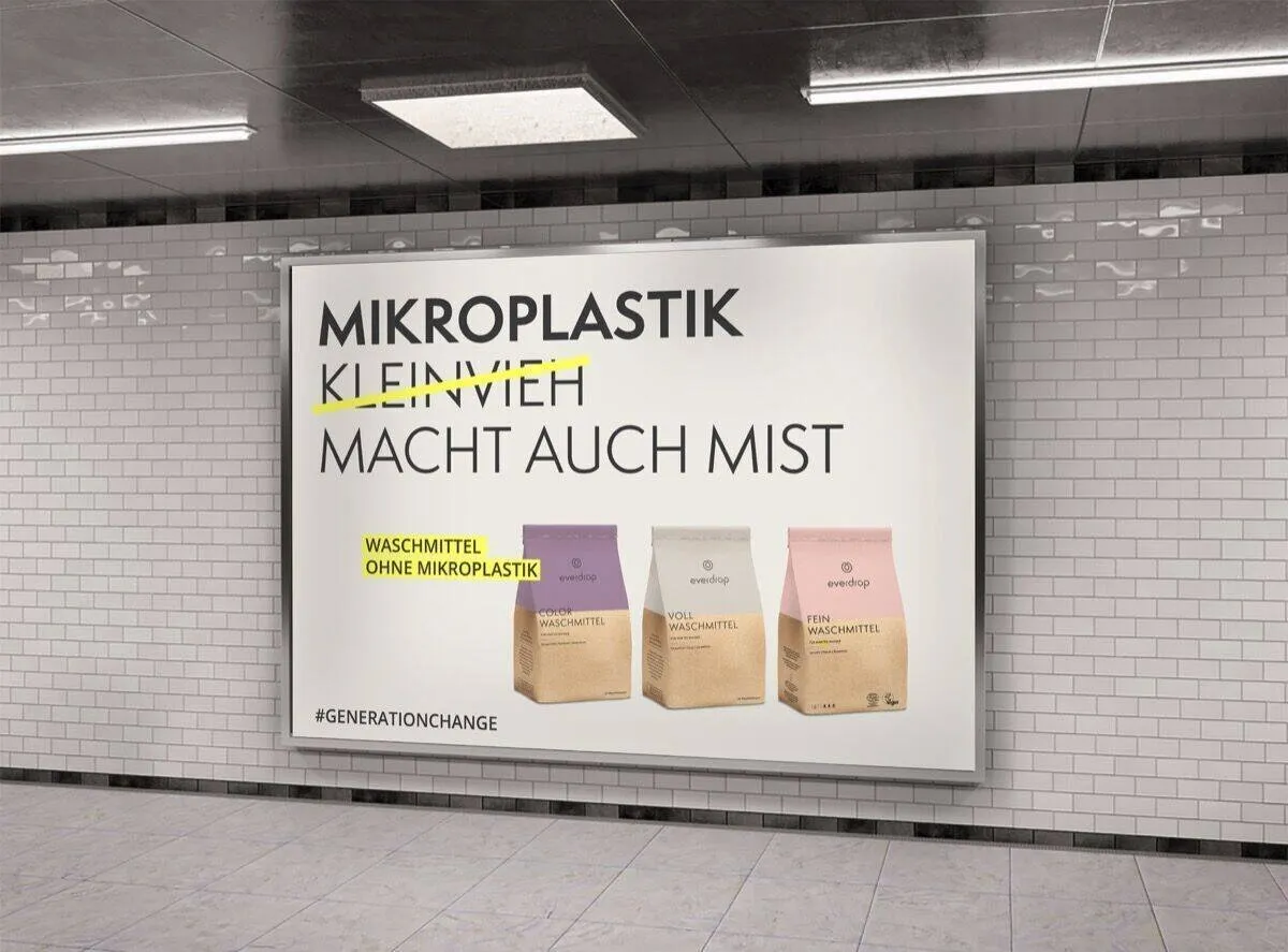 everdrop Out-of-Home-Kampagne im Stadtraum